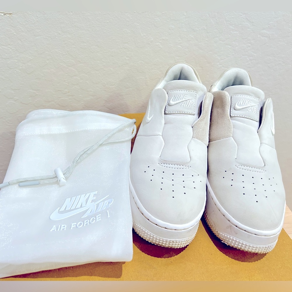 80% new Nike Air Force Sage XX women leather suede White women US 7.5
